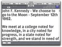 Prompt teleprompter for Mac OSX 7.5 screenshot. Click to enlarge!