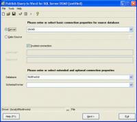 Publish Query to Word for SQL Server 1.06.42 screenshot. Click to enlarge!
