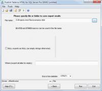 Publish Table to HTML for SQL Server 1.06.42 screenshot. Click to enlarge!