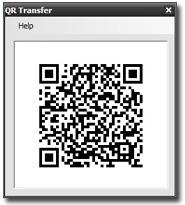 QR Transfer 1.1 screenshot. Click to enlarge!