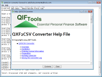 QXF2CSV Converter 5.10 screenshot. Click to enlarge!