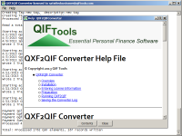 QXF2QIF Converter 3.03 screenshot. Click to enlarge!