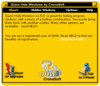 Quick Hide Windows 1.8.7 screenshot. Click to enlarge!
