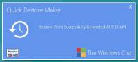 Quick Restore Maker 3 screenshot. Click to enlarge!
