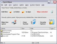 QuickWiper 7.6.3 screenshot. Click to enlarge!
