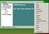 Quicknote 5.5 screenshot. Click to enlarge!
