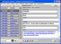 Quote Organizer Deluxe 4.21 screenshot. Click to enlarge!