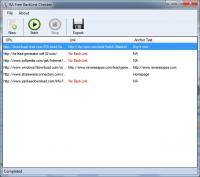RA Free BackLink Checker 1.0.0.0 screenshot. Click to enlarge!