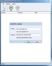 RA Free Google Position Reporter 1.0.0.0 screenshot. Click to enlarge!