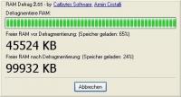 RAM Defrag 2.84 screenshot. Click to enlarge!