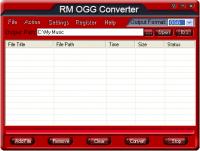 RM OGG Converter 2.70.03 screenshot. Click to enlarge!