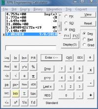 RPN Engineering Calculator 11.0.2 screenshot. Click to enlarge!