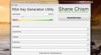 RSA Key Generation Utility 1.0.0 screenshot. Click to enlarge!