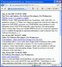 RSS2HTML.asp 1.26 screenshot. Click to enlarge!