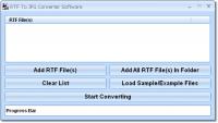 RTF To JPG Converter Software 7.0 screenshot. Click to enlarge!