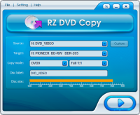 RZ DVD COPY 5.0.0.19 screenshot. Click to enlarge!