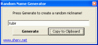 Random MSN Names 1.0 screenshot. Click to enlarge!