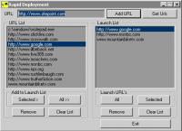 Rapid Deployment URL Launcher 1.1 screenshot. Click to enlarge!
