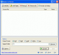 Raster to Vector Gold 9.1 screenshot. Click to enlarge!