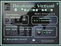 Realistic Virtual Piano VSTi 2.5 screenshot. Click to enlarge!