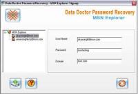 Recover MSN Messenger Password 2.0.1.5 screenshot. Click to enlarge!