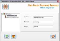 Recover MSN Messenger Password 2.0.1.5 screenshot. Click to enlarge!