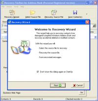 Recovery Toolbox for Address Book 1.0.14.0 screenshot. Click to enlarge!