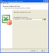 Recovery Toolbox for Excel 2.1.3 screenshot. Click to enlarge!