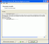 Recovery Toolbox for PDF 2.5.0.0 screenshot. Click to enlarge!