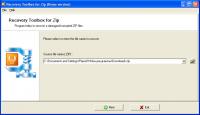 Recovery Toolbox for Zip 1.1.18 screenshot. Click to enlarge!