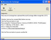 Recovery for Exchange 2.1.0835 screenshot. Click to enlarge!