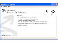 Recovery for Interbase 2.5.0923 screenshot. Click to enlarge!