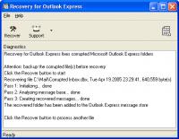 Recovery for Outlook Express 1.2.0845 screenshot. Click to enlarge!