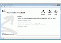 Recovery for PowerPoint 3.1.22077.2 screenshot. Click to enlarge!