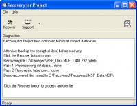 Recovery for Project 2.0.1013 screenshot. Click to enlarge!