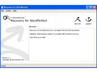 Recovery for WordPerfect 1.1.0922 screenshot. Click to enlarge!
