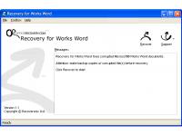 Recovery for Works 2010.1017 screenshot. Click to enlarge!