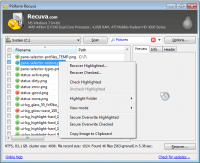 Recuva 1.53.1087 screenshot. Click to enlarge!