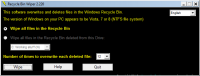 Recycle Bin Wiper 2.32t screenshot. Click to enlarge!