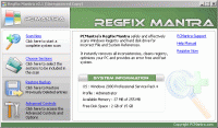 RegFix Mantra - Registry Cleaner 4.2 screenshot. Click to enlarge!