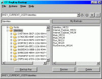 RegKey Backup 1.0 screenshot. Click to enlarge!