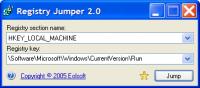 Registry Jumper 2.0 screenshot. Click to enlarge!