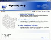 Registry Speedup 1.00 screenshot. Click to enlarge!