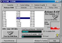 Release RAM 2000/XP 2.00 screenshot. Click to enlarge!