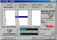 Release RAM Pro 2.05 screenshot. Click to enlarge!