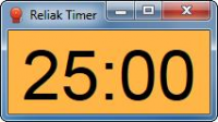 Reliak Timer 1.0 screenshot. Click to enlarge!