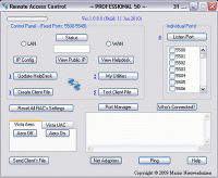 Remote Access Control B21.01.2010 screenshot. Click to enlarge!