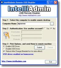 Remote USB Disabler 2.0 screenshot. Click to enlarge!