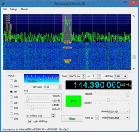 RemoteSdrClient 1.05 screenshot. Click to enlarge!