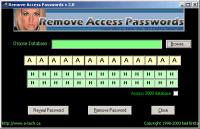 !Remove Access Passwords! 2.0 screenshot. Click to enlarge!